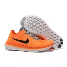 Кроссовки Nike Free Run Flyknit Оранжевые