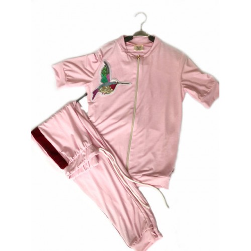 Женский летний прогулочный костюм UGG Australia Colors of California светло-розовый