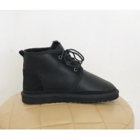 UGG Neumel Leather Black замшева п'ята