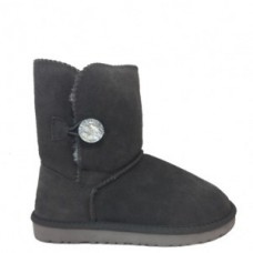 UGG Mid Bailey Button Bling Black