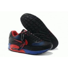 Кроссовки Nike Air Max 90 GL Black-Blue-Red (O411)