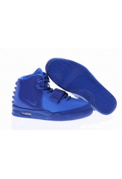 Кроссовки Nike Air Yeezy 2 All Blue (О-145)