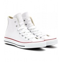 Кеди Converse Chuck Taylor All Stars High білі шкіряні (Н127)