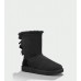 Акція! UGG BAILEY BOW BLACK HOT