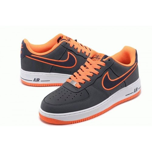 Кроссовки Nike Air-Force Low Gray/Orange