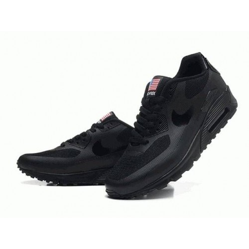 Кроссовки Nike Air Max 90 Hyperfuse Black USA (ОМ-421)