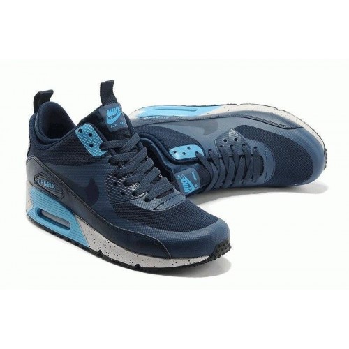 Кроссовки Nike Air Max Sneakerboot Blue Navi (О-521)