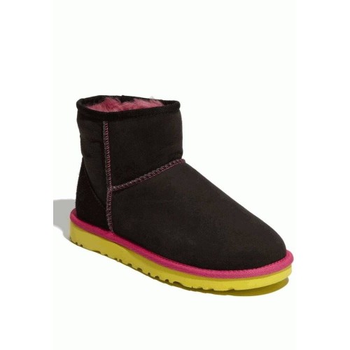 UGG WOMENS CLASSIC MINI Black Yellow