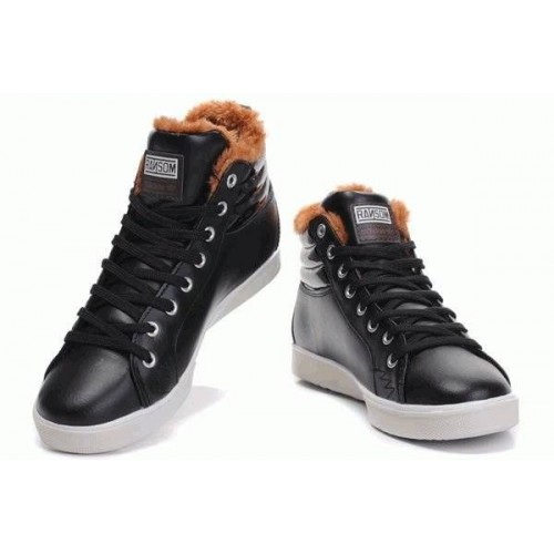 Кроссовки Adidas Ransom Fur Black Leather (О-151)