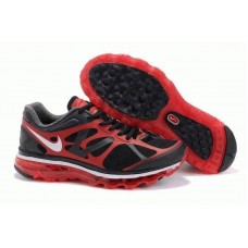 Кроссовки Nike Air Max 2012 Черно/красные (О-381)