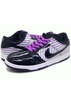 Кроссовки Nike Dunk Low Black White Purple