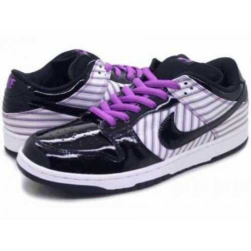 Кроссовки Nike Dunk Low Black White Purple