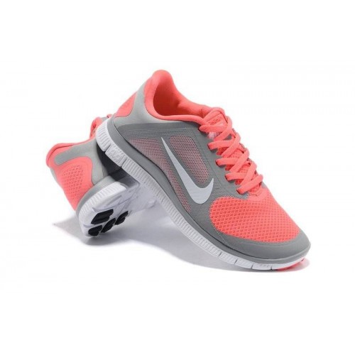 Кроссовки Nike Free Runing 4.0 Grey/Orange (О-367)