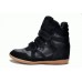 Зимние кроссовки Isabel Marant Sneakers Black Winter (С МЕХОМ)
