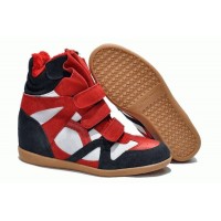 Зимові кросівки Isabel Marant Sneakers Blue White Red Winter (З хутром)