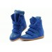 Женские кроссовки Isabel Marant Copy Blue (ОРА217)