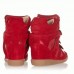 Женские кроссовки Isabel Marant Copy Red (ОРА671)