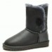 UGG Bailey Button Leather Grey