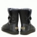 UGG Bailey Button Leather Grey