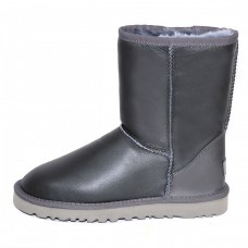 UGG Classic Short Leather Серые