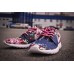 Кроссовки Nike Roshe Run Цветы синий (V-423)