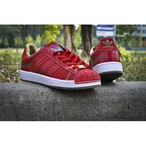 Кроссовки Adidas Superstar Красные (V-125)