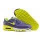 Кроссовки Nike Air Max 90 Premium Purple Lime (О766)