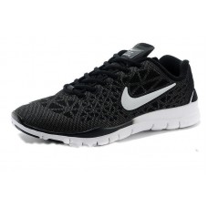 Кроссовки Nike Free Run 5.0 Черно-Серебряные (M-128)