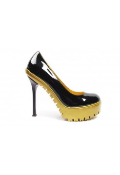 Туфли Yves Saint Laurent Черный/желт (О-211)