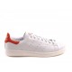 Кроссовки Adidas Stan Smith Белый/красный (ЕW012)