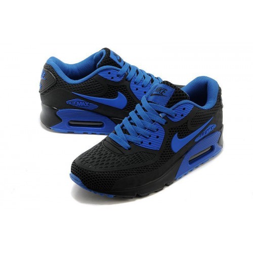 Кроссовки Nike Air Max 90 GL Black Blue (О-353)