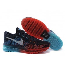 Кроссовки Nike Air Max Flyknit Navy Red (О-624)