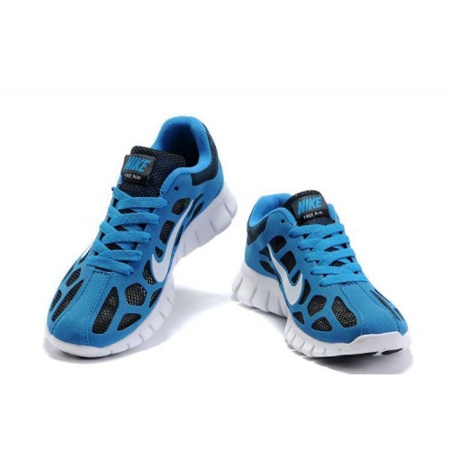 Кроссовки Nike Free Run Plus 3 Синие (О-731)