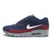 Кроссовки Nike Air Max 90 MD Flyknit Navy Red (О-352)