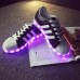 Кроссовки Adidas с LED подсветкой Черные (К-312)