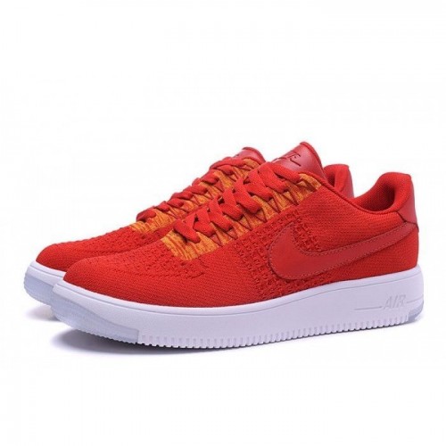 Кроссовки Nike Air Force 1 Ultra Flyknit Low Red (Е-121)