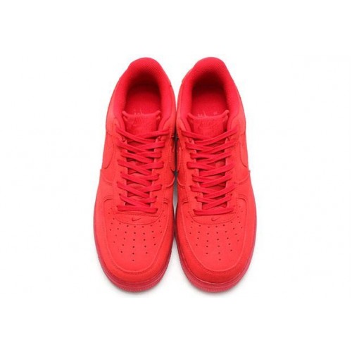 Кроссовки Nike Air Force Low All Red (Е-224)