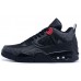 Кроссовки Nike Air Jordan IV Серо-черные (Е-243)