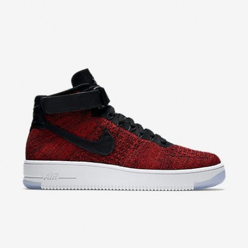 Кроссовки Nike Air Force Ultra Flyknit High red (VАО279)