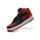 Кроссовки Nike Air Force Hidh Black/red (Е-220)