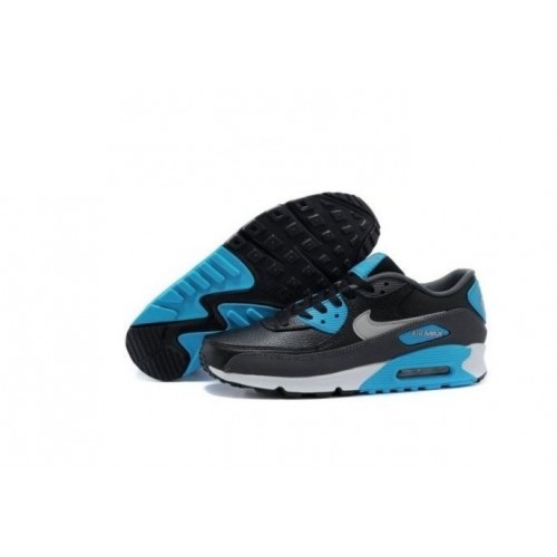Кроссовки Nike Air Max 90 Черно-синие (А215)