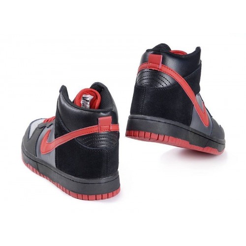 Кроссовки Nike Dunk High Черно/серые (А211)