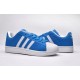 Кроссовки Adidas Superstar Stan Smith light blue/white (А114)