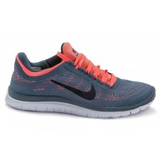 Кроссовки Nike Free Run Серо-розовые (А117)