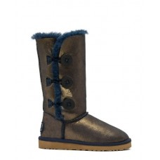 UGG Bailey Button Triplet Nappa Blue Gold