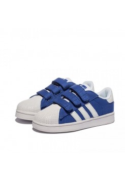 Детские кроссовки Adidas Superstar Blue/White (Е121)