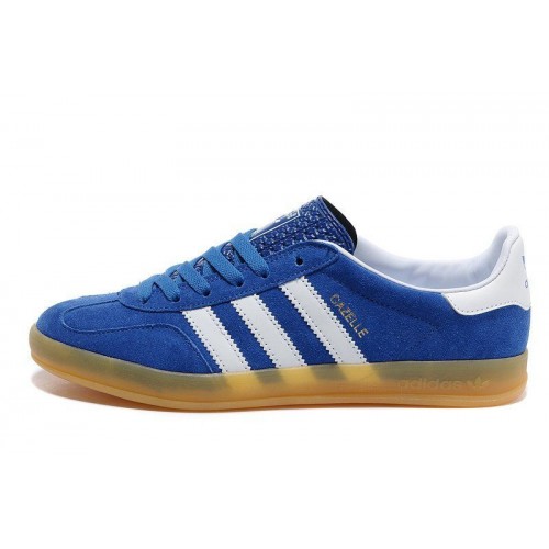 Кроссовки Adidas Originals Gazelle Indoor Blue-White (W313)