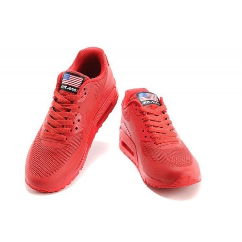 Кроссовки Nike Air Max 90 Hyperfuse Red (O-511)