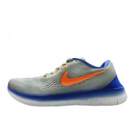 Кроссовки Nike Free Run Flyknit V.1 Grey Blue Orange (О128)